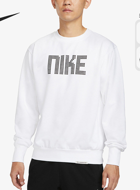 Nike/耐克正品新款男子运动透气休闲圆领印花卫衣FD9744-100
