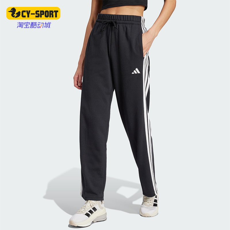 Adidas/阿迪达斯正品W 3S FT OH PT女士运动系带针织长裤JW7182