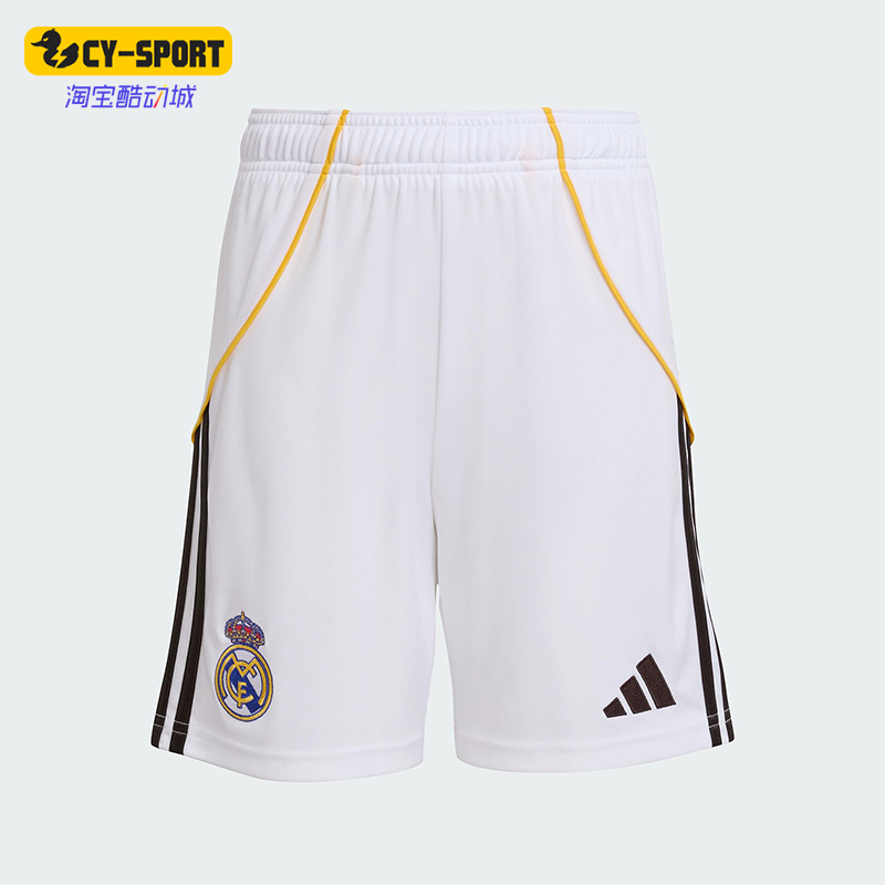 Adidas/阿迪达斯正品REAL H SHO Y大童经典透气足球短裤JN8878