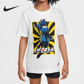 耐克正品 HQ3231 2025夏季 大童图案时尚 Nike 针织短袖 款 经典 100