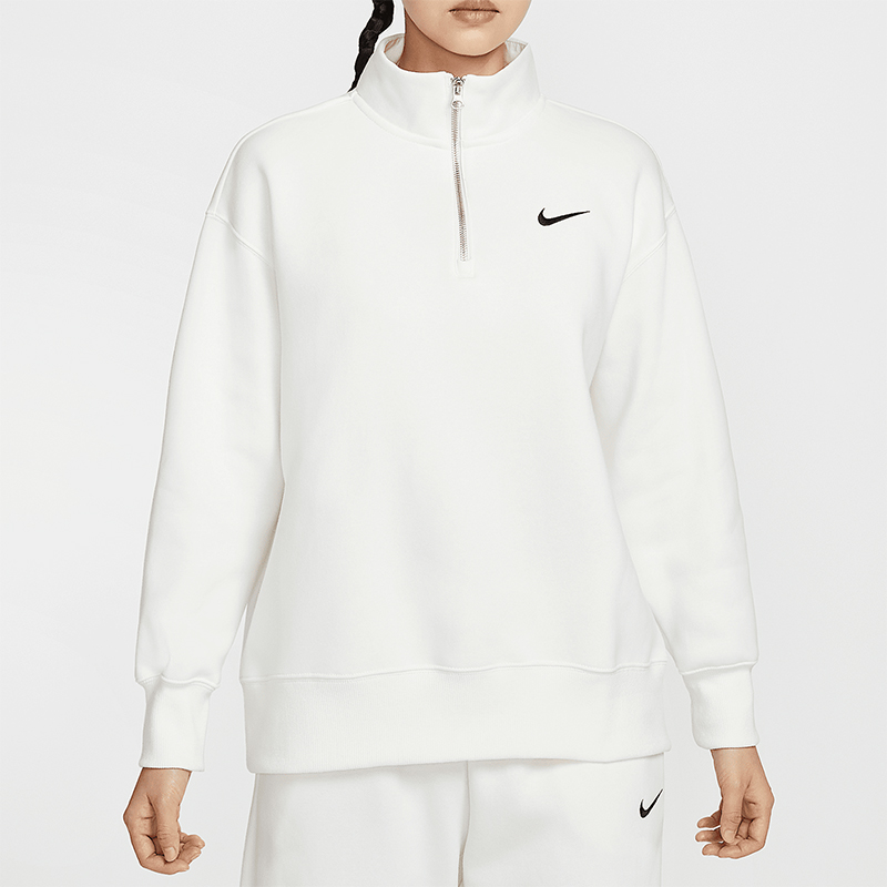 Nike/耐克正品新款女士立领半拉链简约保暖卫衣HJ0932-133