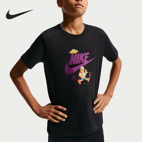 Nike/耐克正品Sportswear大童短袖套头舒适印花T恤IO1987-010