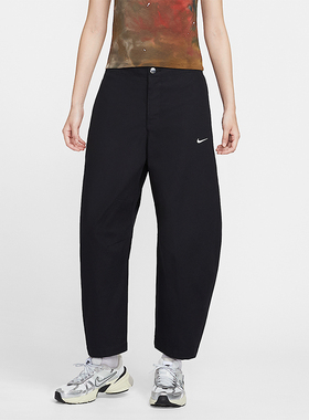 Nike/耐克正品Sportswear 女士刺绣宽松运动厚实九分裤HV2087-010