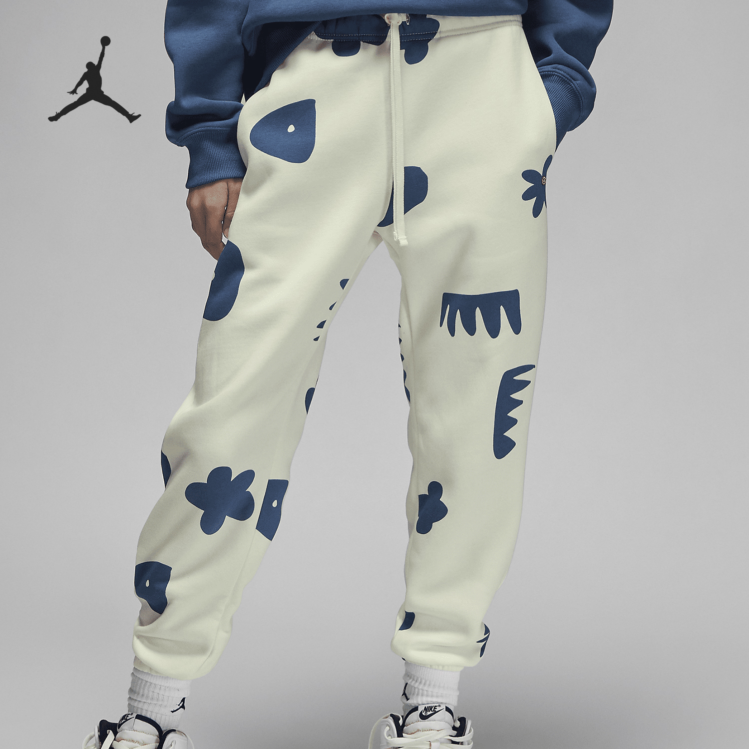 Nike/耐克正品JORDAN女士印花加绒运动透气长裤DV2009-133