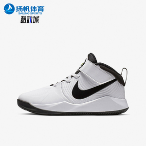 Nike/耐克正品春季小童日常耐磨透气中帮运动篮球鞋AQ4225-100