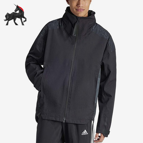 阿迪达斯男士防风拉链夹克外套