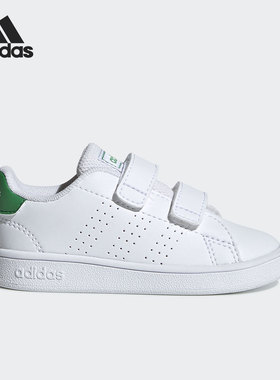 Adidas/阿迪达斯正品NEO休闲婴童低帮轻便魔术贴运动鞋EF0301
