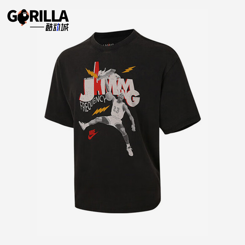 Nike/耐克正品2025夏季款男士图案休闲经典透气短袖HJ2930-010