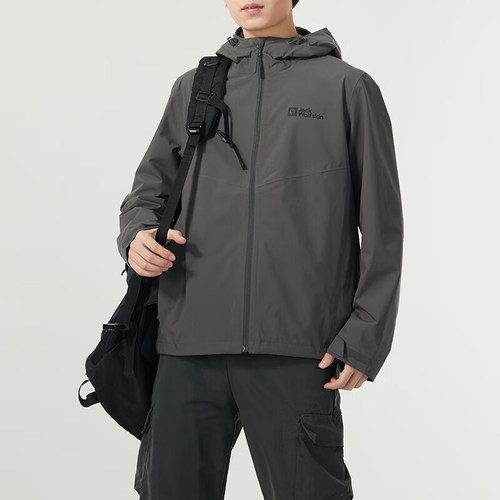 Jack wolfskin/狼爪正品连帽男士防水冲锋衣夹克5122013-6945