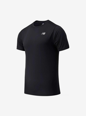 New Balance/NB正品2025新款男子纯色运动休闲短袖T恤MT41080-BK