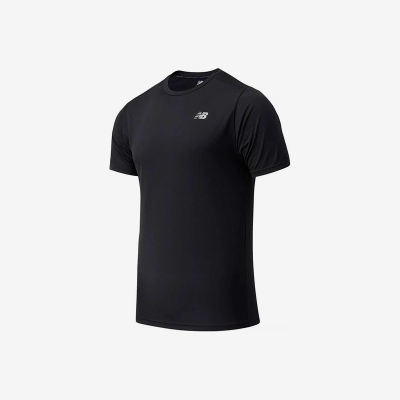 New Balance/NB正品2025新款男子纯色运动休闲短袖T恤MT41080-BK