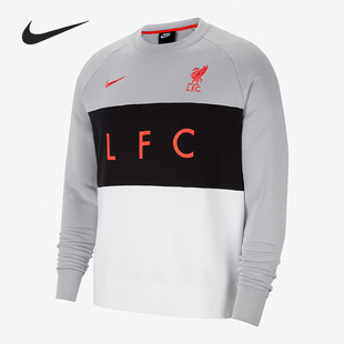 新款 Nike 耐克正品 当季 012 利物浦男子起绒拼色圆领上衣CZ3424