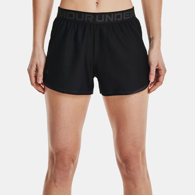 UA/安德玛正品运动女士宽松梭织休闲时尚经典针织短裤1362517-001