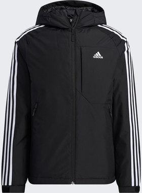 Adidas/阿迪达斯正品休闲男子时尚潮流运动保暖连帽羽绒服 H23080