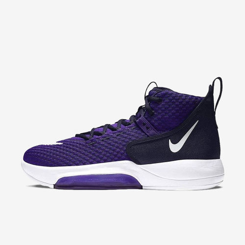 Nike耐克正品Air Zoom男子中帮减震防滑耐磨系带篮球鞋BQ5468-500