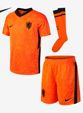 Nike/耐克正品新款小童荷兰主场足球运动三件套套装CD1275