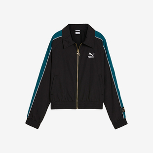 运动透气简约休闲时尚 Puma 女士经典 彪马正品 宽松翻领外套 新款