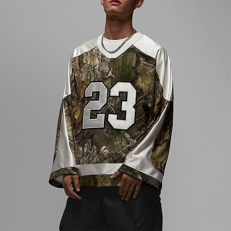 Nike/耐克正品JORDAN男训练圆领套头宽松冰球球衣T恤IB3965-222