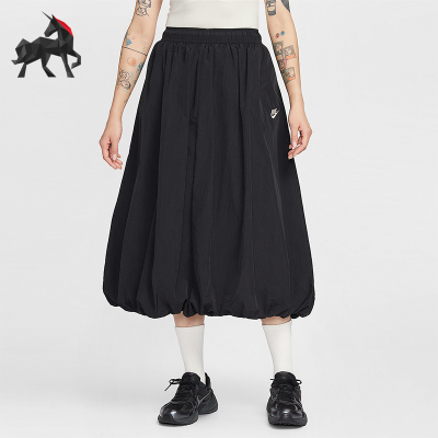 Nike/耐克正品2026春季款女士日常松紧腰透气半身裙IM7451-011