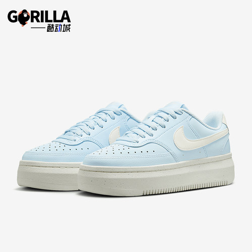 Nike/耐克正品Court Vision Alta女士厚底轻便板鞋DZ5394-400