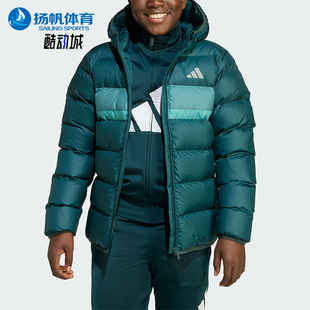 款 2025秋季 大童日常连帽耐穿保暖棉服JL7437 阿迪达斯正品 Adidas