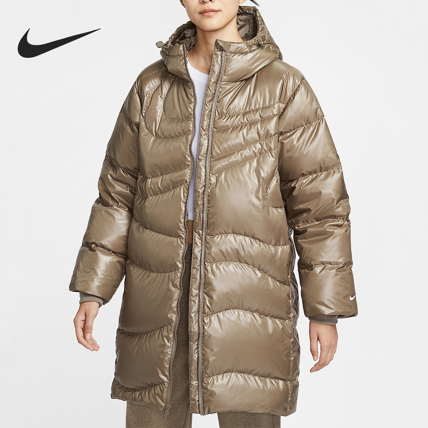 Nike/耐克正品2025冬季女士户外防风保暖羽绒服HV2752-214