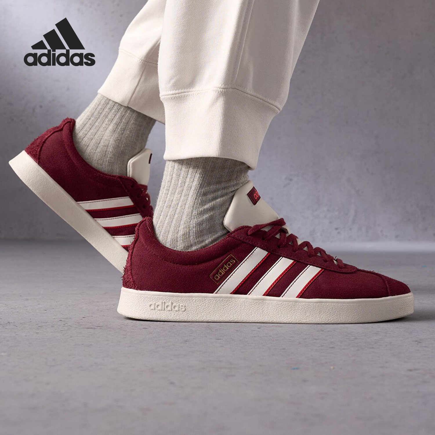 Adidas/阿迪达斯正品VL COURT CLASSIC 男女麂皮板鞋IF7555