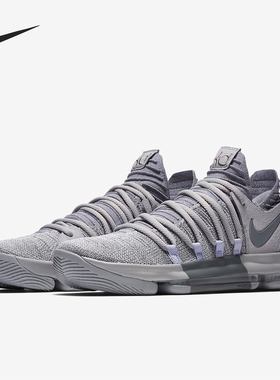 Nike/耐克正品KD 10男子透气实战训练运动篮球鞋897816-007
