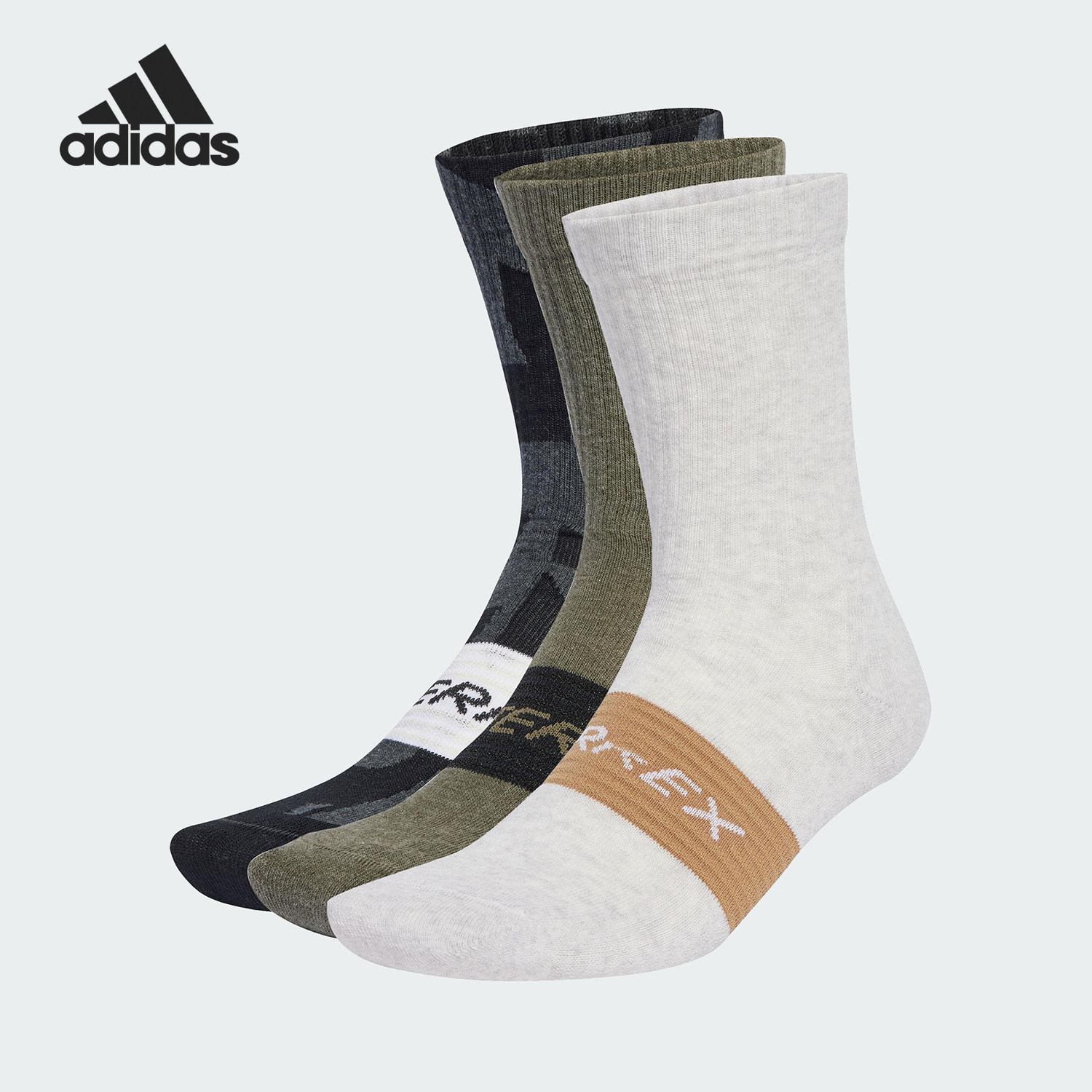 Adidas/阿迪达斯官方正品2025年男女拼接针织运动袜三双装JX1094,运动包/户外包/配件,运动袜,淘宝优惠券,粉丝福利购,淘宝优惠卷