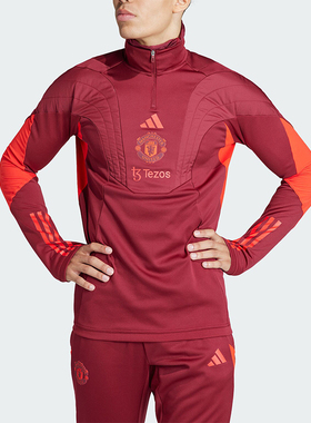 Adidas/阿迪达斯正品曼联足球训练男士运动卫衣套头衫IA7279