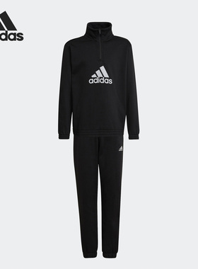 Adidas/阿迪达斯官方正品新款大童针织立领运动长袖套装HK4728