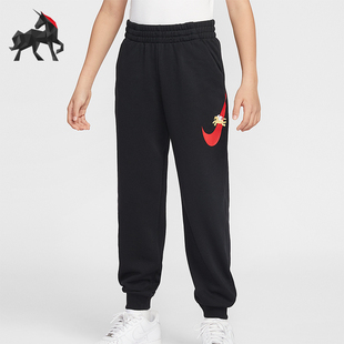 IQ3935 Sportswear大童休闲松紧腰束脚印花长裤 010 耐克正品 Nike