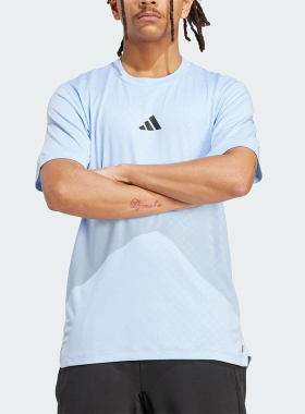 Adidas/阿迪达斯正品POWER T-SHIRT男士经典透气健身短袖JV9713
