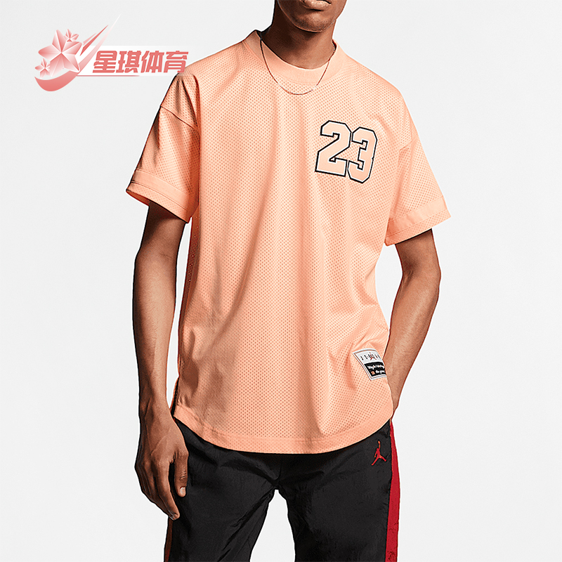 Nike/耐克正品JORDAN男士圆领针织宽松运动短袖T恤AO2827-814