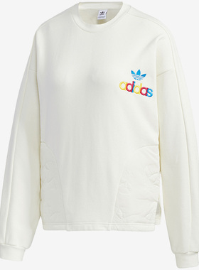 Adidas/阿迪达斯正品adidas三叶草 Crew Sweat女装运动卫衣GV2932