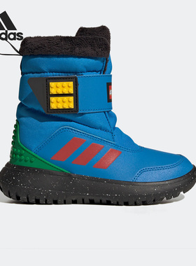 Adidas/阿迪达斯官方正品儿童休闲舒适加绒保暖耐磨雪地靴 GW4422