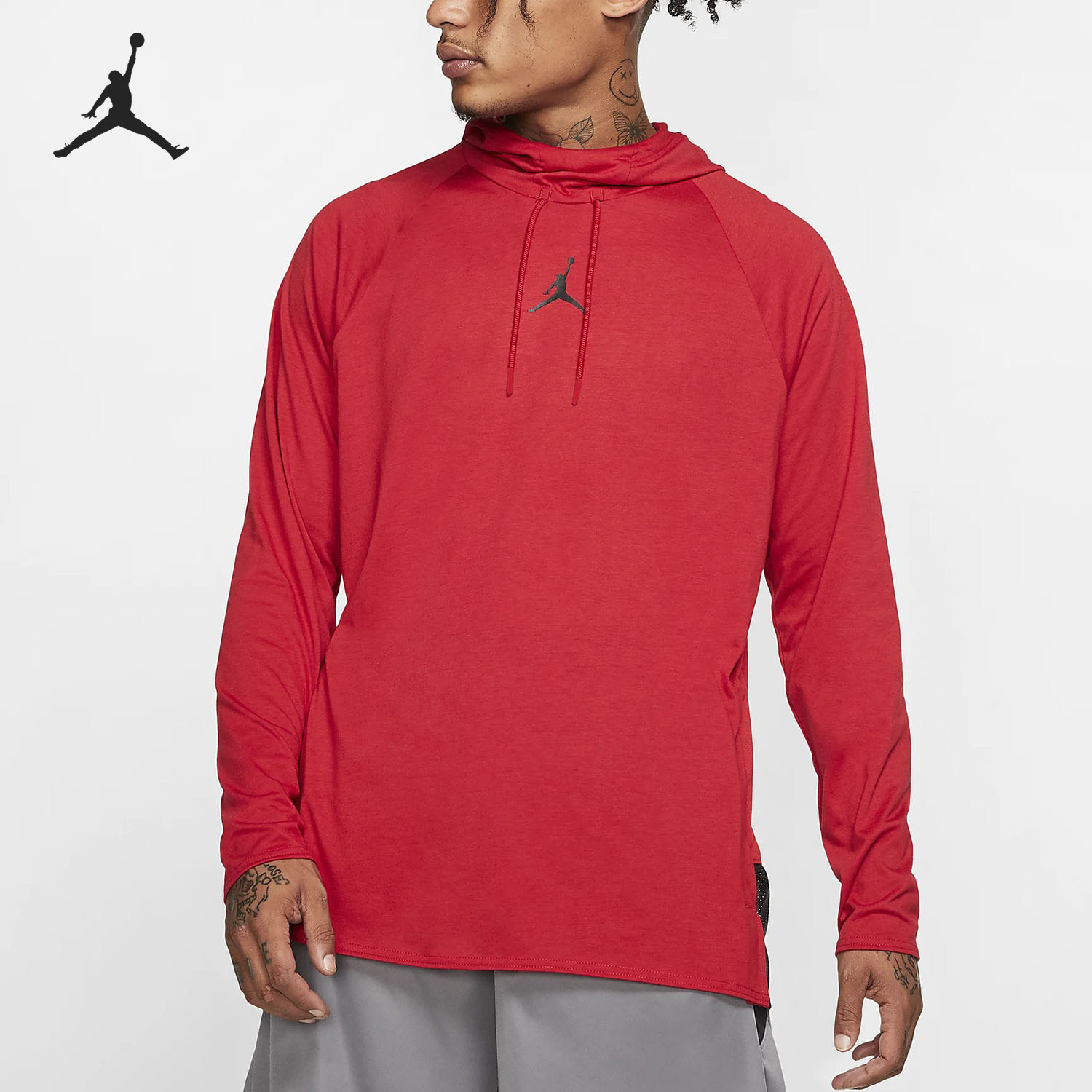 Nike/耐克官方正品JORDAN新款男红色球类运动连帽卫衣CD5188-687图片