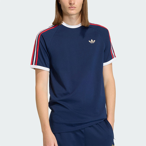 Adidas/阿迪达斯正品T-SHIRT男士经典运动三条纹短袖T恤KC8636