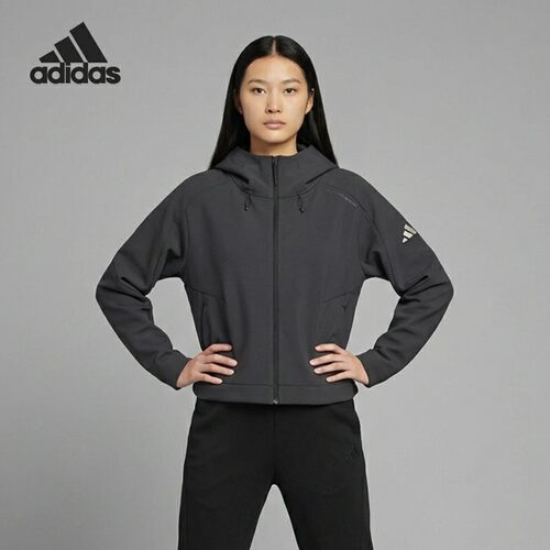 Adidas/阿迪达斯正品秋冬新款女士保暖梭织短款外套JM4318