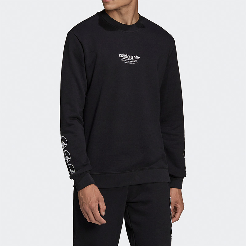 阿迪达斯男子圆领套头卫衣