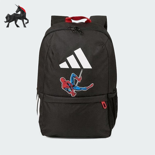 Adidas/阿迪达斯正品2025新款儿童卡通蜘蛛侠经典双肩包JM4471