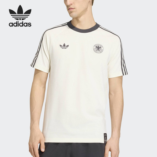 Adidas/阿迪达斯正品三叶草男士针织透气足球运动T恤KG5098