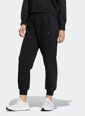 Adidas/阿迪达斯正品冬新款针织收口女子运动长裤HM7115