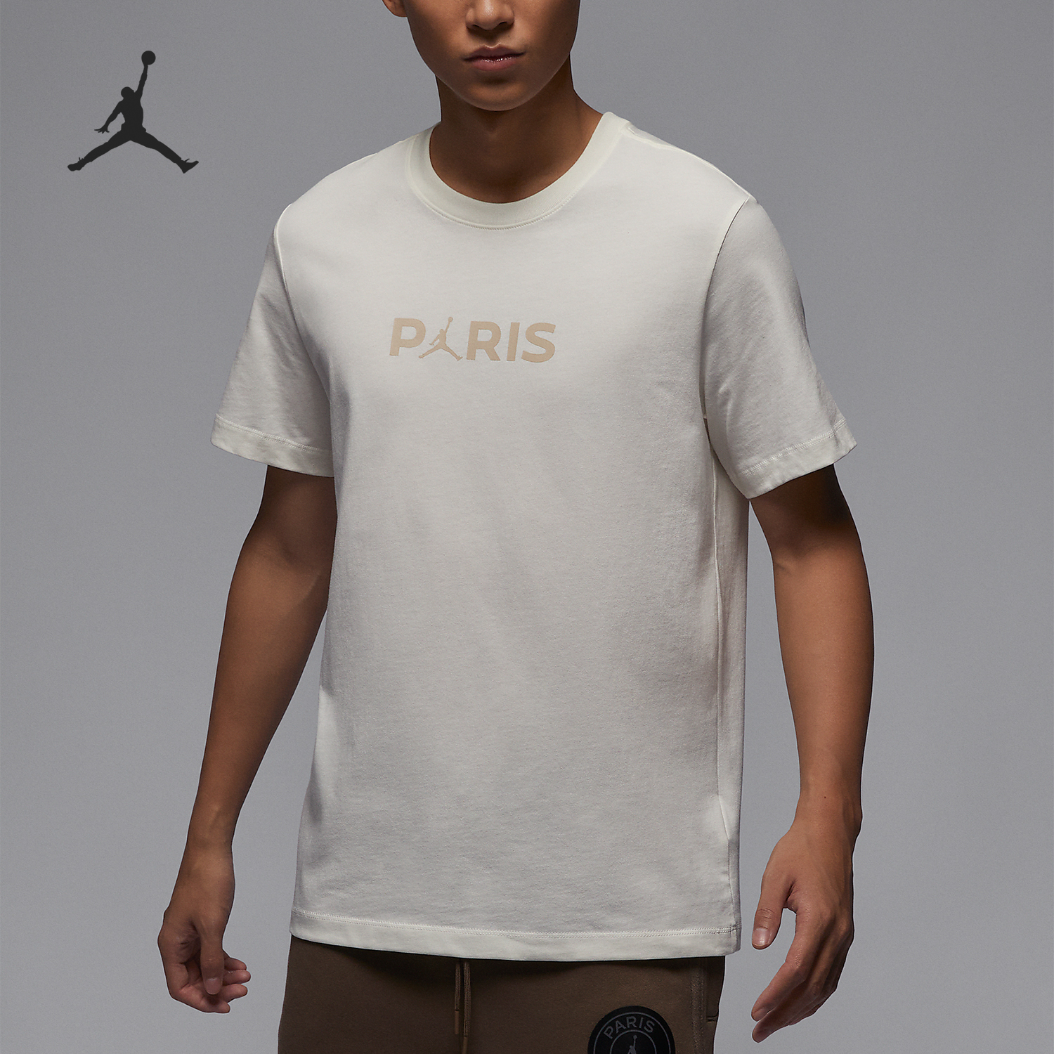 Nike/耐克正品巴黎圣日耳曼男士印花圆领短袖T恤FN5333-133