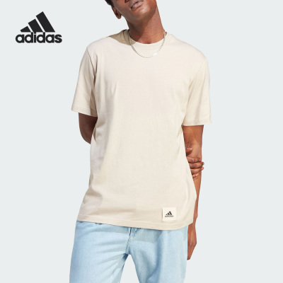 阿迪达斯新款男子运动透气短袖