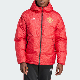 男子曼联足球文化休闲运动羽绒服IA8522 新款 Adidas 阿迪达斯正品