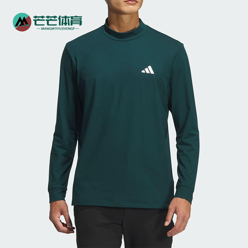 Adidas/阿迪达斯正品春秋男士运动保暖高尔夫复古长袖T恤JM0237