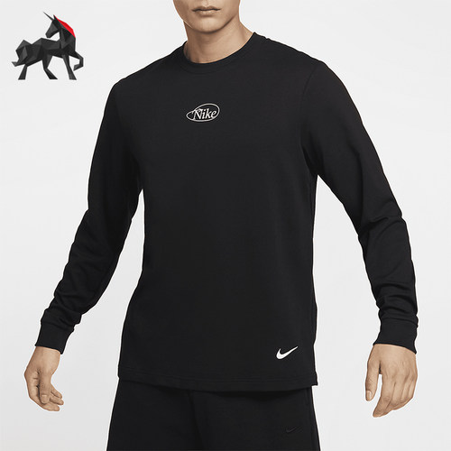 耐克男士运动训练休闲圆领长袖