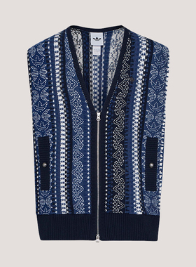 Adidas/阿迪达斯正品三叶草男女宽松经典时尚休闲针织马甲KU6909