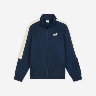 Puma/彪马官方正品2025 男士拼接立领针织运动拉链外套693525-14